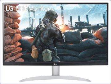LG 27" (16:9) UHD 4K IPS LED, HDMI(2), DP, HDR400, SPKR, VESA, 3YR WTY