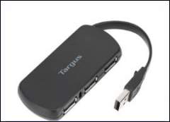 TARGUS ACH124US, 4-PORT USB3.0 BUS POWERED HUB (ACH124US)