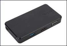 TARGUS (DSU100US), USB 3.0 AND USB-C DUAL TRAVEL DOCK, 3 YEAR WTY (DSU100US)
